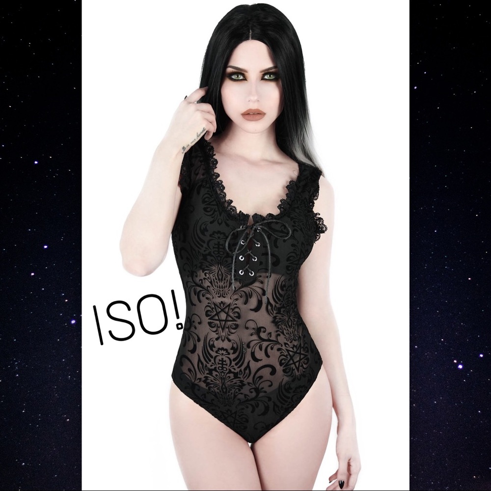 ISO Killstar Last Rites Bodysuit XS